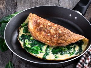 Omelet Bayam Keju Super Gurih