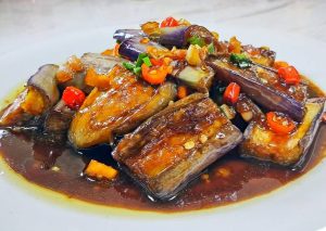 Tumis Terong Ayam Kecap Pedas Manis